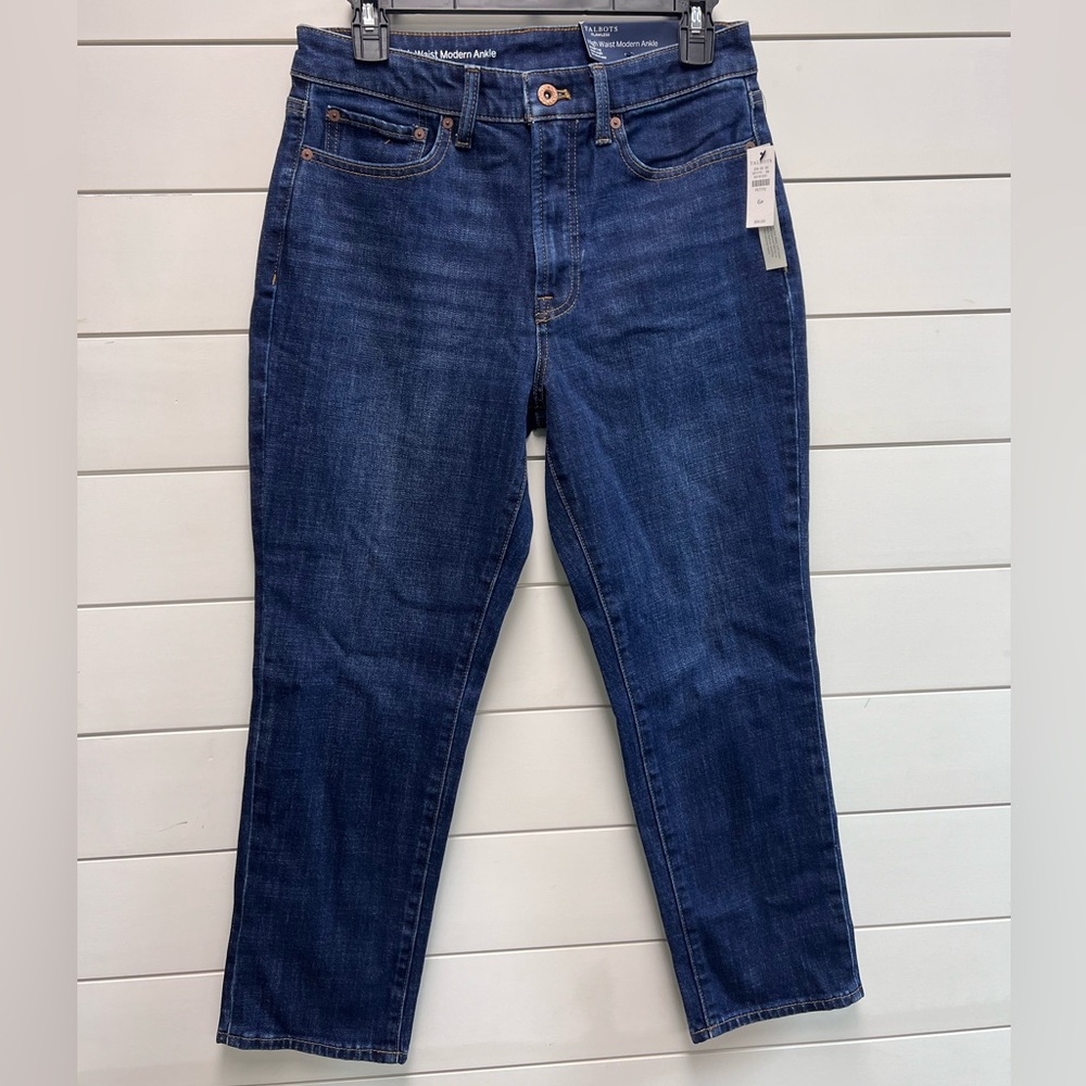 Talbots Flawless High Waist Modern Ankle Straight Leg Ankle Length